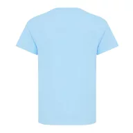  Tricou la baza gatului, Copii, maneca scurta, iqoniq, 2401E13186, Bumbac, Albastru sky, 7--8