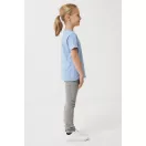 Tricou la baza gatului, Copii, maneca scurta, iqoniq, 2401E13186, Bumbac, Albastru sky, 7--8