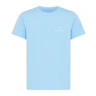  Tricou la baza gatului, Copii, maneca scurta, iqoniq, 2401E13186, Bumbac, Albastru sky, 7--8