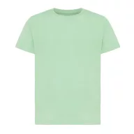   Tricou la baza gatului, Copii, maneca scurta, iqoniq, 2401E13188, Bumbac, Verde ice, 11--12