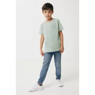   Tricou la baza gatului, Copii, maneca scurta, iqoniq, 2401E13188, Bumbac, Verde ice, 11--12