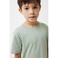   Tricou la baza gatului, Copii, maneca scurta, iqoniq, 2401E13188, Bumbac, Verde ice, 11--12