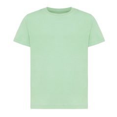   Tricou la baza gatului, Copii, maneca scurta, iqoniq, 2401E13189, Bumbac, Verde ice, 13--14