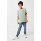 Tricou la baza gatului, Copii, maneca scurta, iqoniq, 2401E13190, Bumbac, Verde ice, 3--4