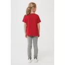 Tricou la baza gatului, Copii, maneca scurta, iqoniq, 2401E13194, Bumbac, Rosu, 11--12