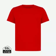   Tricou la baza gatului, Copii, maneca scurta, iqoniq, 2401E13195, Bumbac, Rosu, 13--14