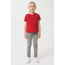Tricou la baza gatului, Copii, maneca scurta, iqoniq, 2401E13196, Bumbac, Rosu, 3--4