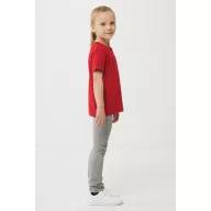   Tricou la baza gatului, Copii, maneca scurta, iqoniq, 2401E13196, Bumbac, Rosu, 3--4