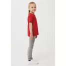 Tricou la baza gatului, Copii, maneca scurta, iqoniq, 2401E13197, Bumbac, Rosu, 5--6