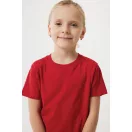 Tricou la baza gatului, Copii, maneca scurta, iqoniq, 2401E13197, Bumbac, Rosu, 5--6