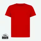 Tricou la baza gatului, Copii, maneca scurta, iqoniq, 2401E13198, Bumbac, Rosu, 7--8
