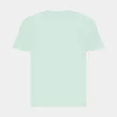 Tricou cu maneca scurta, la baza gatului, Casual, Copii, iqoniq, 2410E19378, Bumbac, Verde mint, 11--12