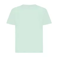   Tricou cu maneca scurta, la baza gatului, Casual, Copii, iqoniq, 2410E19379, Bumbac, Verde mint, 13--14
