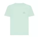 Tricou cu maneca scurta, la baza gatului, Casual, Copii, iqoniq, 2410E19379, Bumbac, Verde mint, 13--14