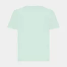 Tricou cu maneca scurta, la baza gatului, Casual, Copii, iqoniq, 2410E19380, Bumbac, Verde mint, 3--4