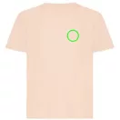 Tricou cu maneca scurta, la baza gatului, Casual, Copii, iqoniq, 2410E19387, Bumbac, Portocaliu peach, 5--6