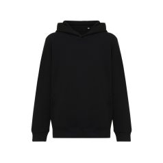   Hanorac cu gluga, Copii, 2502E10142, iqoniq, Bumbac, Negru, 7--8