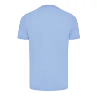   Tricou la baza gatului, Unisex, maneca scurta, iqoniq, 2401E13233, Bumbac, Albastru sky, L
