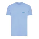 Tricou la baza gatului, Unisex, maneca scurta, iqoniq, 2401E13236, Bumbac, Albastru sky, XL