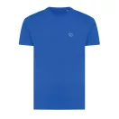 Tricou la baza gatului, Unisex, maneca scurta, iqoniq, 2401E13250, Bumbac, Albastru royal, XL