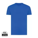 Tricou la baza gatului, Unisex, maneca scurta, iqoniq, 2401E13251, Bumbac, Albastru royal, XS