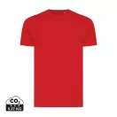 Tricou la baza gatului, Unisex, maneca scurta, iqoniq, 2401E13258, Bumbac, Rosu, S