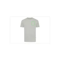   Tricou la baza gatului, Unisex, maneca scurta, iqoniq, 2401E13263, Bumbac, Gri heather, 4XL