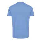 Tricou la baza gatului, Unisex, maneca scurta, iqoniq, 2401E13271, Bumbac, Albastru heather, 3XL