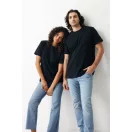 Tricou la baza gatului, Unisex, maneca scurta, iqoniq, 2401E13318, Bumbac, Negru, M