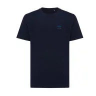   Tricou la baza gatului, Unisex, maneca scurta, iqoniq, 2401E13325, Bumbac, Albastru navy, M
