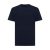 Tricou cu maneca scurta, la baza gatului, Casual, Unisex, iqoniq, 2410E19356, Bumbac, Albastru navy, XXS