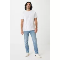   Tricou la baza gatului, Unisex, maneca scurta, iqoniq, 2401E13332, Bumbac, Alb, M