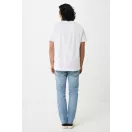 Tricou la baza gatului, Unisex, maneca scurta, iqoniq, 2401E13332, Bumbac, Alb, M