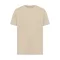 Tricou cu maneca scurta, la baza gatului, Casual, Unisex, iqoniq, 2410E19346, Bumbac, Crem dessert, M