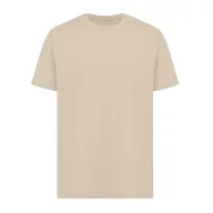   Tricou cu maneca scurta, la baza gatului, Casual, Unisex, iqoniq, 2410E19346, Bumbac, Crem dessert, M
