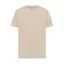 Tricou cu maneca scurta, la baza gatului, Casual, Unisex, iqoniq, 2410E19347, Bumbac, Crem dessert, S
