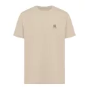 Tricou cu maneca scurta, la baza gatului, Casual, Unisex, iqoniq, 2410E19350, Bumbac, Crem dessert, XXL