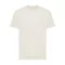 Tricou cu maneca scurta, la baza gatului, Casual, Unisex, iqoniq, 2410E19355, Bumbac, Crem natur, XXS