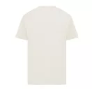 Tricou cu maneca scurta, la baza gatului, Casual, Unisex, iqoniq, 2410E19355, Bumbac, Crem natur, XXS