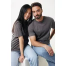 Tricou, Unisex, 2502E10401, iqoniq, Bumbac, Gri antracit, XXL