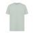 Tricou cu maneca scurta, la baza gatului, Casual, Unisex, iqoniq, 2410E19354, Bumbac, Verde ice, XXS