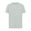 Tricou cu maneca scurta, la baza gatului, Casual, Unisex, iqoniq, 2410E19354, Bumbac, Verde ice, XXS