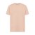 Tricou cu maneca scurta, la baza gatului, Casual, Unisex, iqoniq, 2410E19360, Bumbac, Portocaliu peach, XL