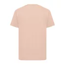Tricou cu maneca scurta, la baza gatului, Casual, Unisex, iqoniq, 2410E19360, Bumbac, Portocaliu peach, XL