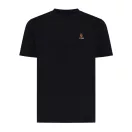 Tricou la baza gatului, Unisex, maneca scurta, iqoniq, 2401E13366, Bumbac, Negru, XXL