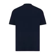   Tricou la baza gatului, Unisex, maneca scurta, iqoniq, 2401E13368, Bumbac, Albastru navy, 4XL