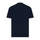Tricou la baza gatului, Unisex, maneca scurta, iqoniq, 2401E13373, Bumbac, Albastru navy, XL