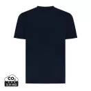 Tricou la baza gatului, Unisex, maneca scurta, iqoniq, 2401E13374, Bumbac, Albastru navy, XS