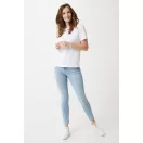 Tricou la baza gatului, Unisex, maneca scurta, iqoniq, 2401E13383, Bumbac, Alb, XS