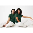 Tricou la baza gatului, Unisex, maneca scurta, iqoniq, 2401E13386, Bumbac, Verde forest, L